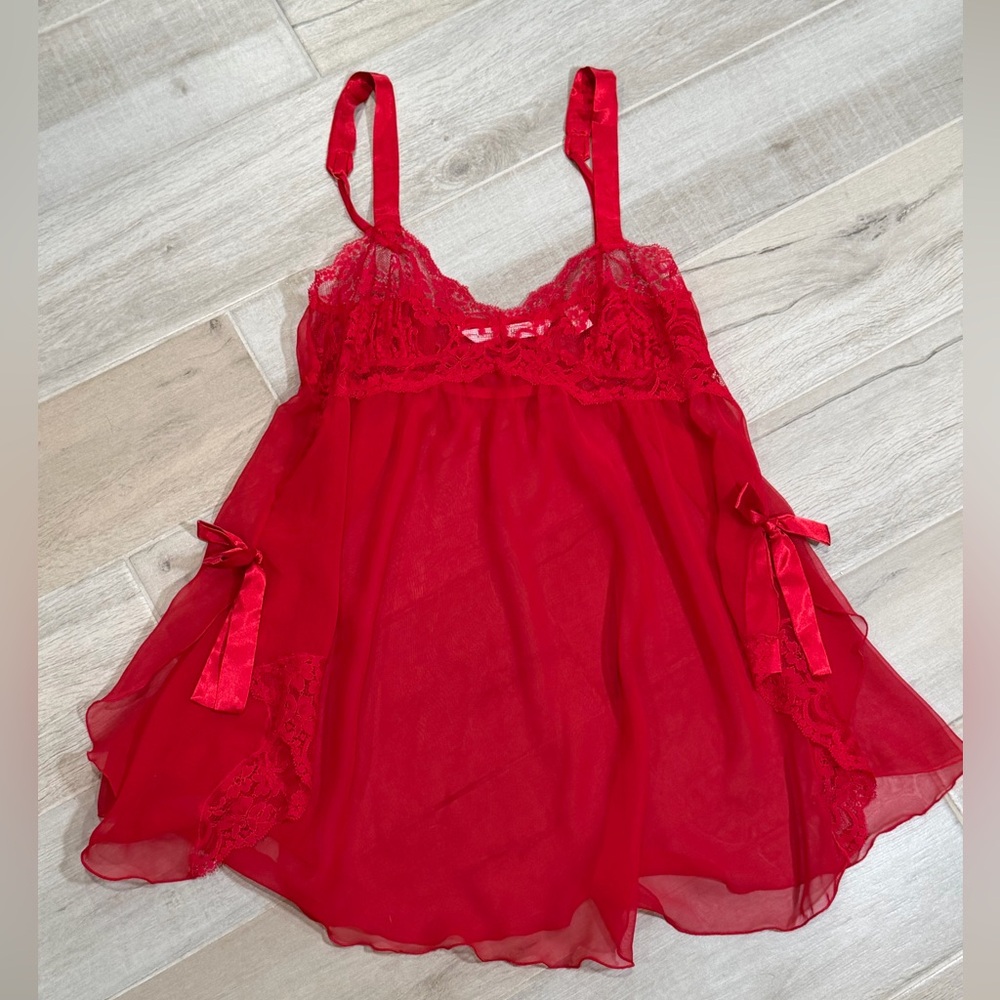 Victoria's Secret Scarlet Lace Chemise